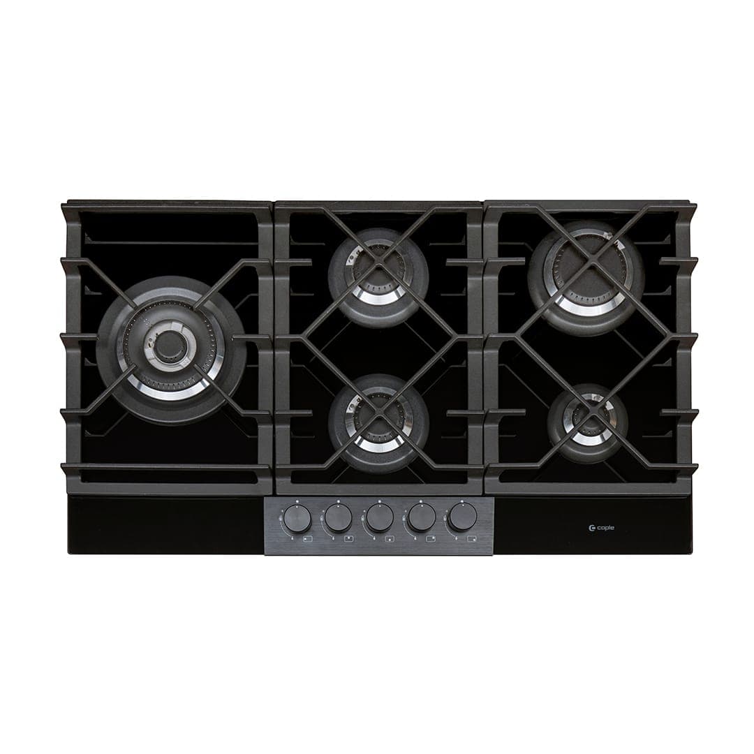 87cm Gas On Glass Hob 5 Burner