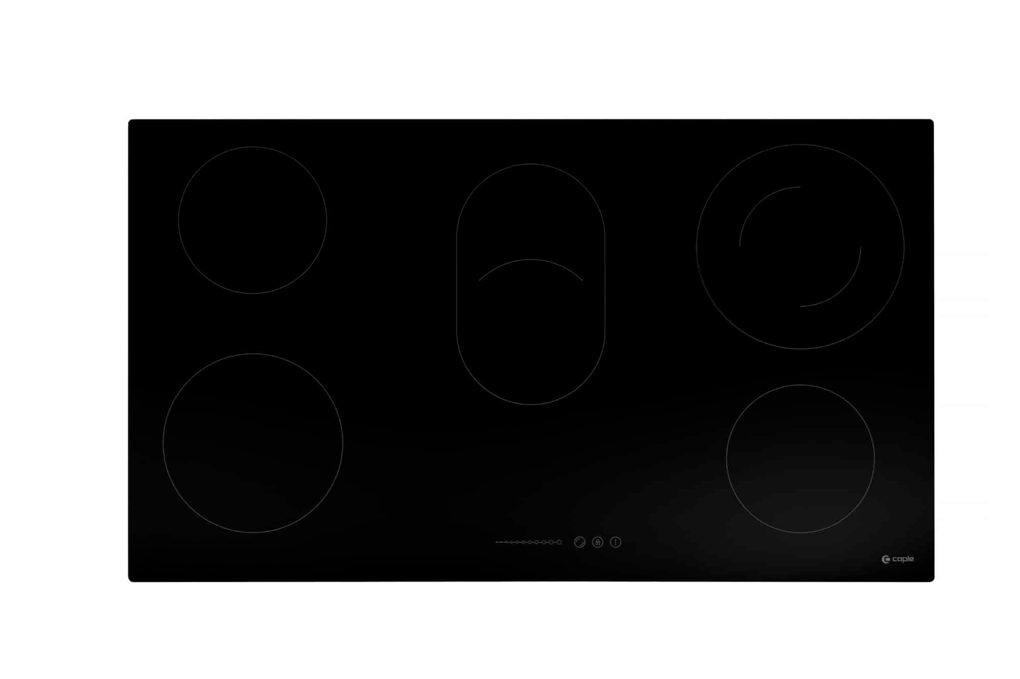 90cm Electric Ceramic Hob Black Glass