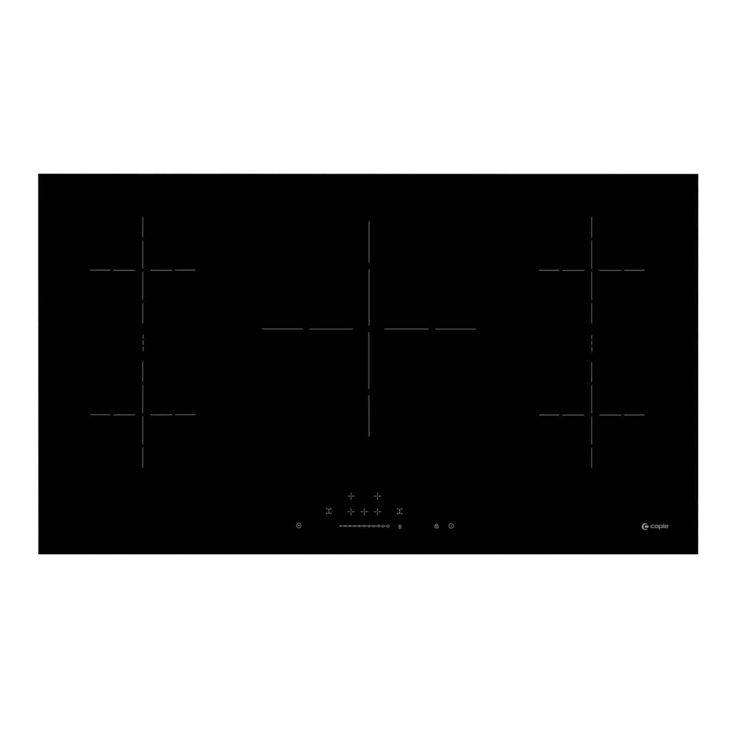 90cm Induction Hob 5 Zone Black