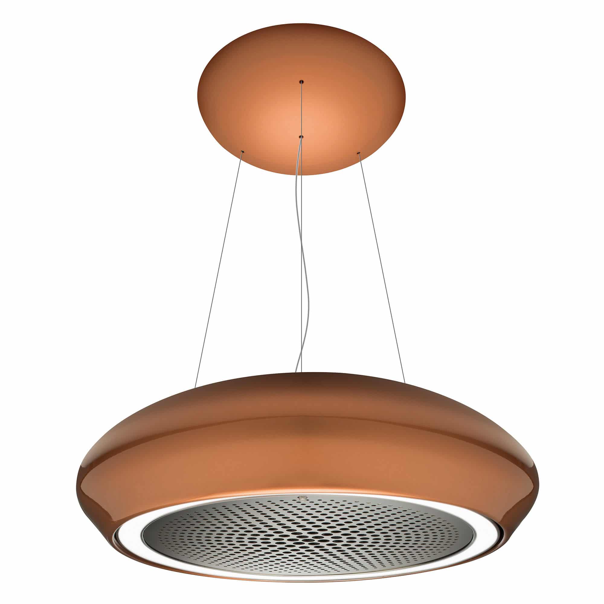 69cm Ceramica Island Cooker Hood Copper