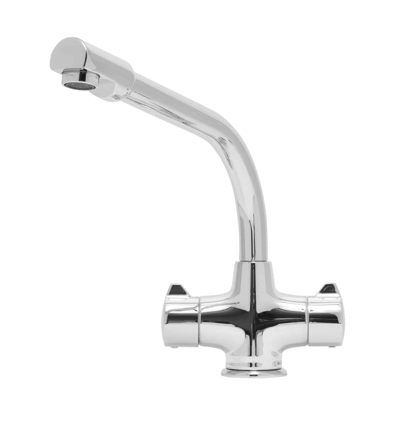 Cruciform Dual Lever Tap Polished Chrome