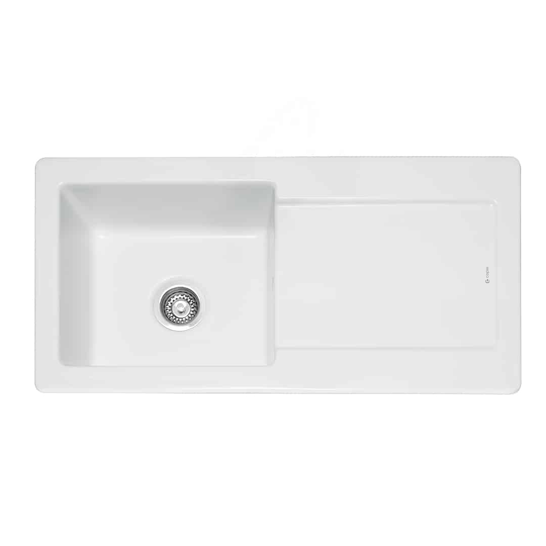 Foxboro 100 Inset Ceramic Sink with Drainer