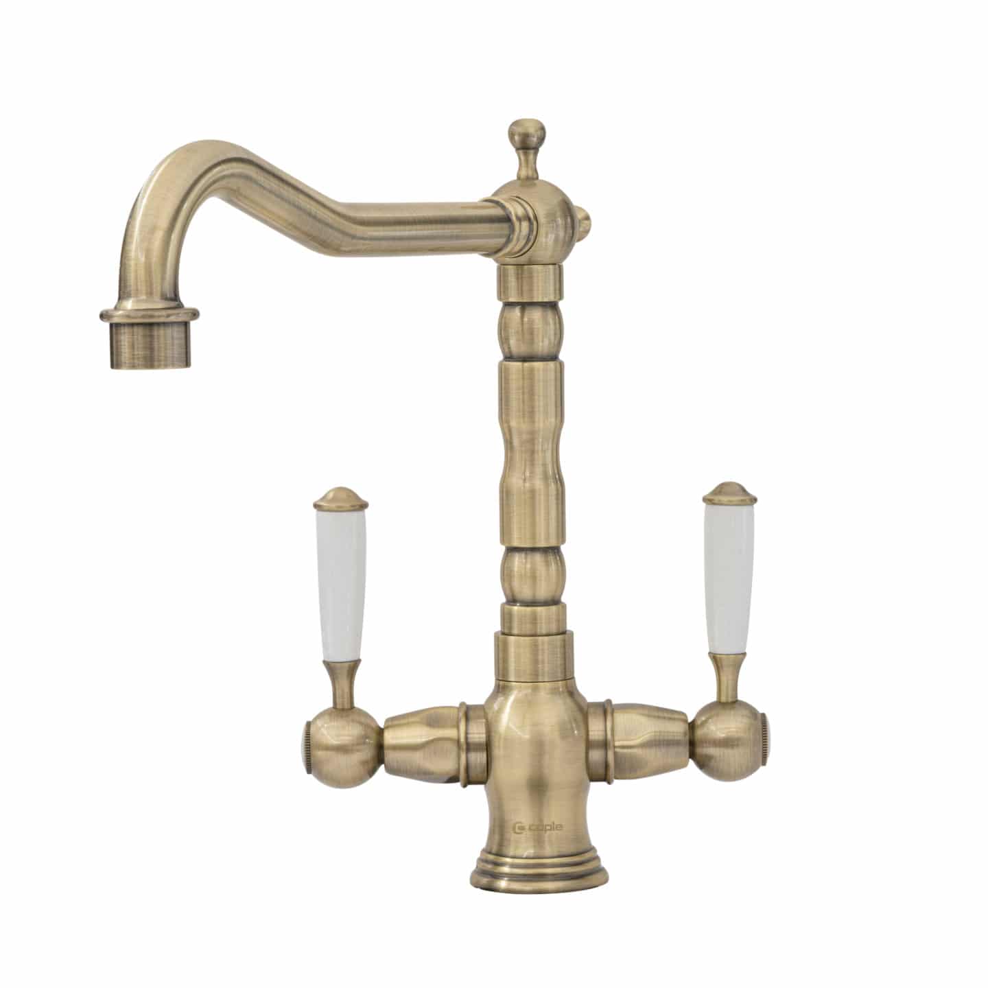 Hadley Traditional Dual Lever Tap Antique Brass