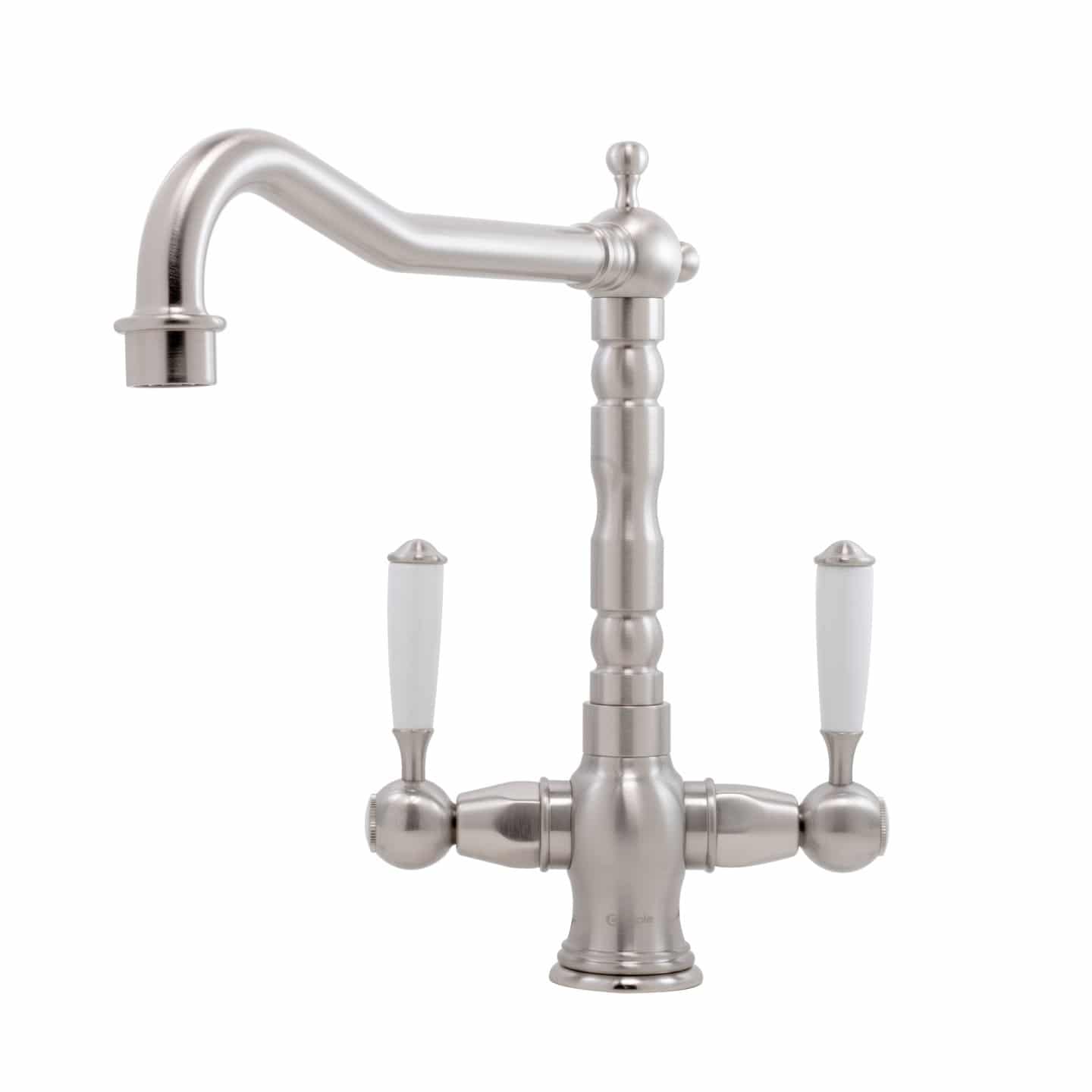 Hadley Traditional Dual Lever Tap Brushed Nickel