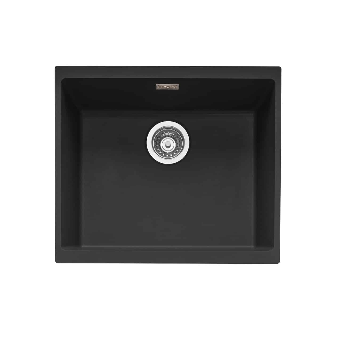 Leesti 500 Inset or Undermount Granite Sink Anthracite