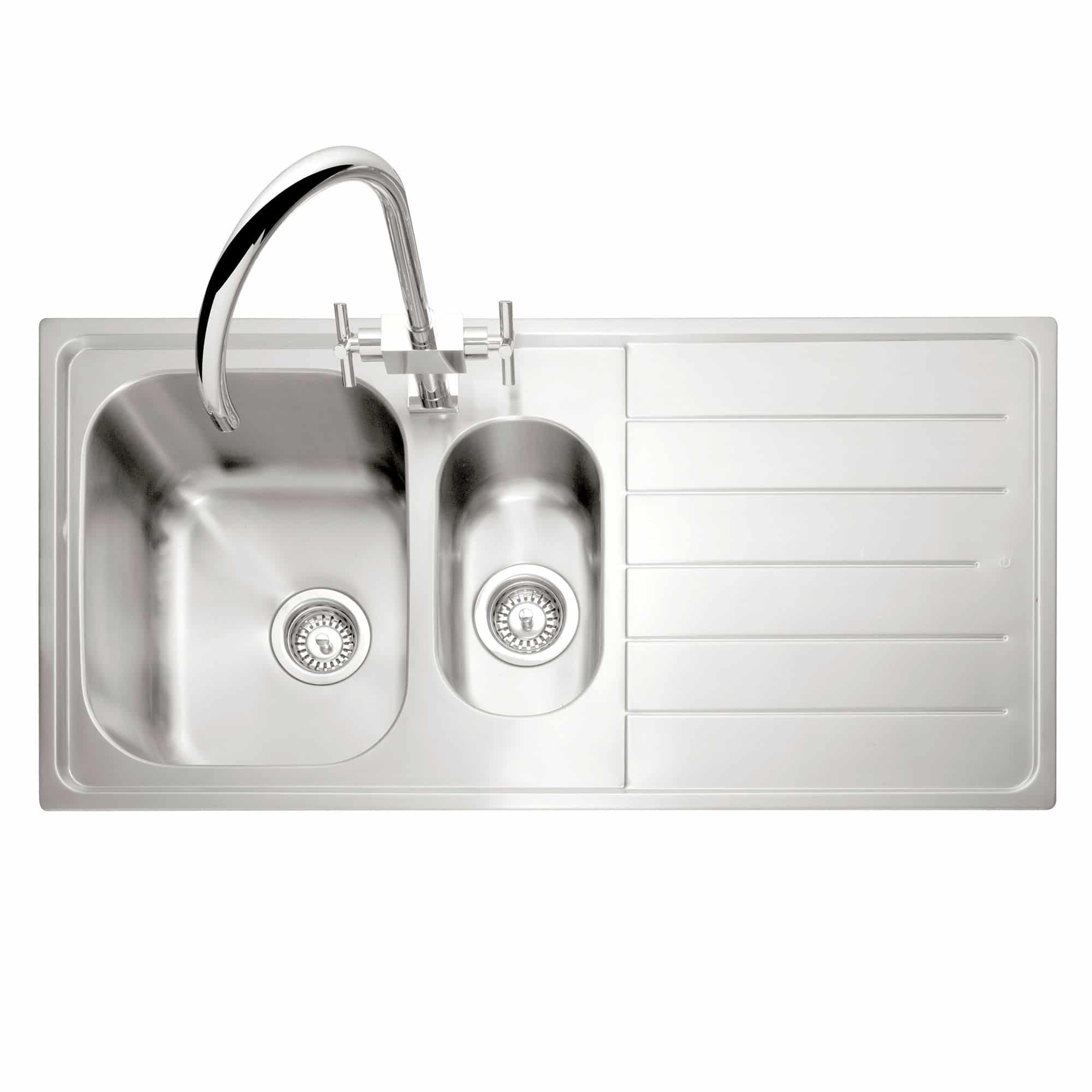 Lyon 150 Inset Sink with Drainer Stainless Steel