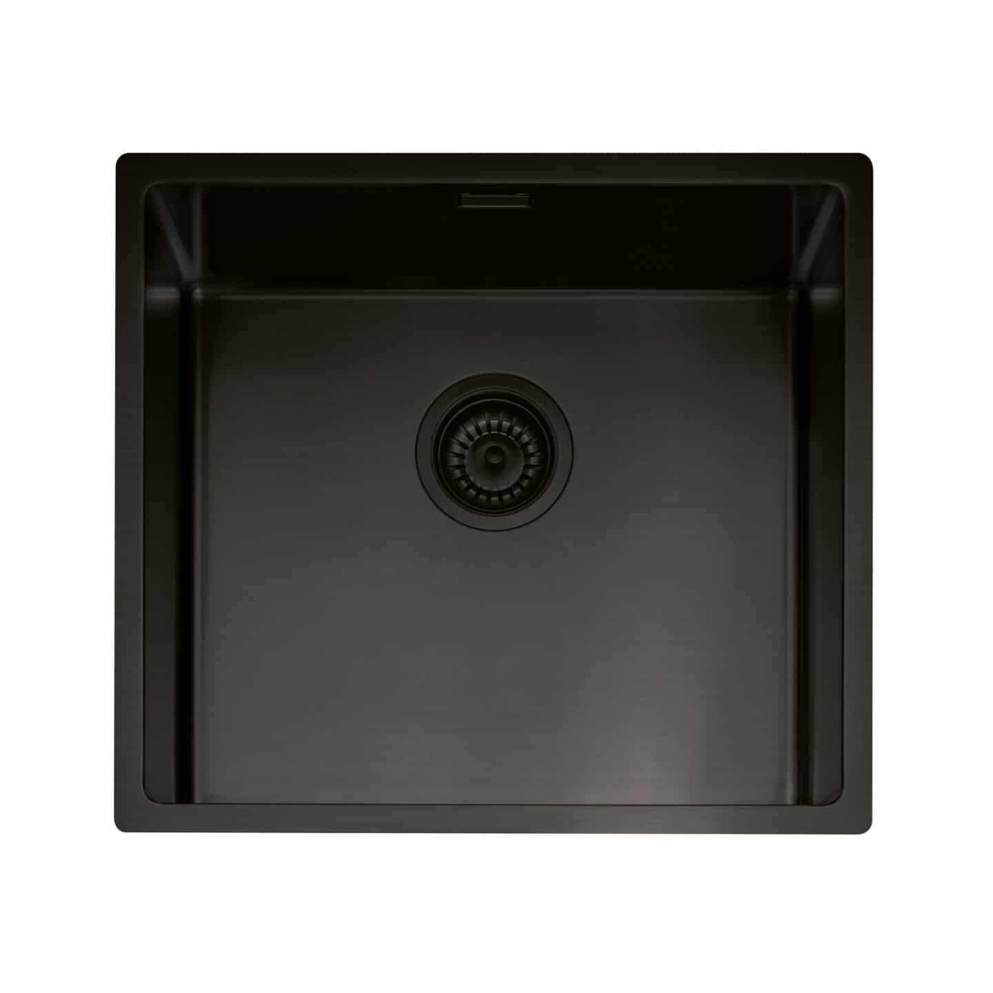 Mode 45 Inset or Undermount Sink Black Steel