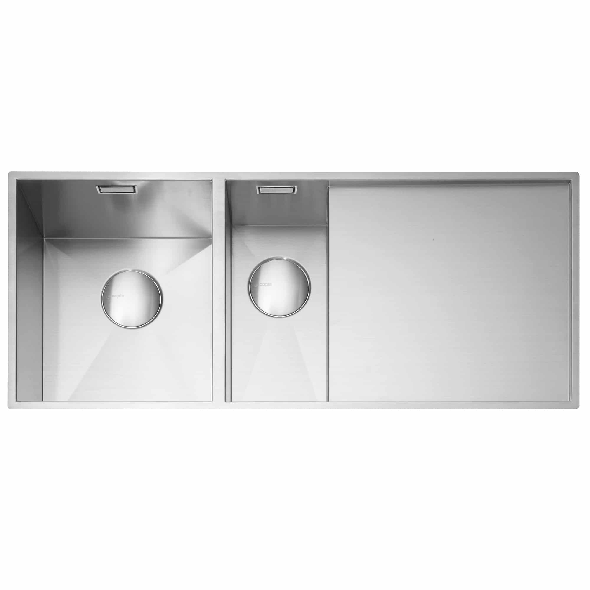 Nada 150 Inset or Undermount Sink with Drainer Stainless Steel