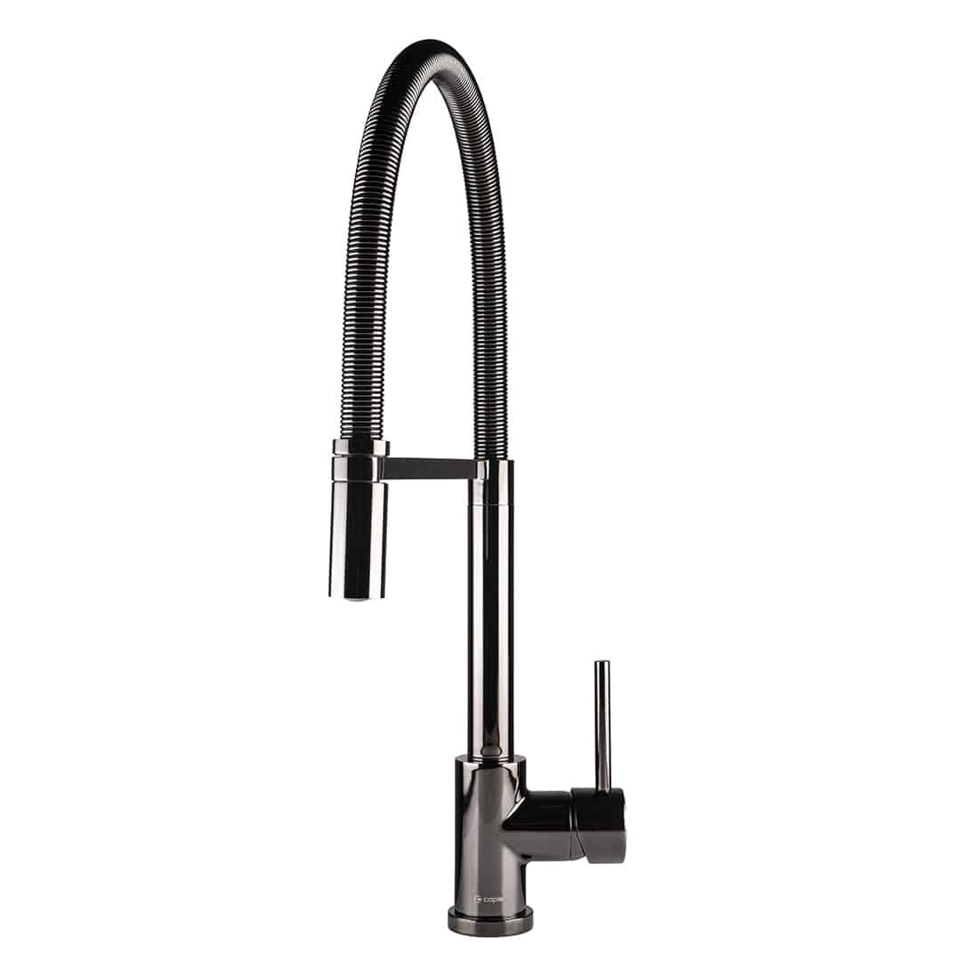 Navitis Pull-out Tap Black-Chrome Finish with Black Hose