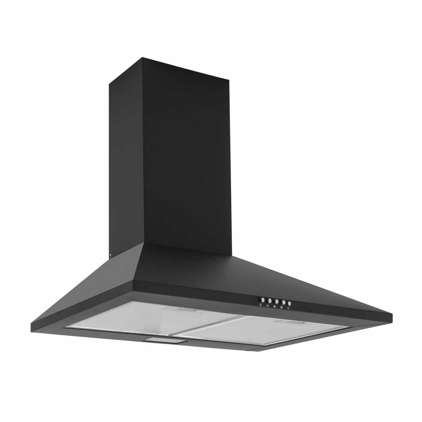 60cm Plasma Wall Chimney Hood Black