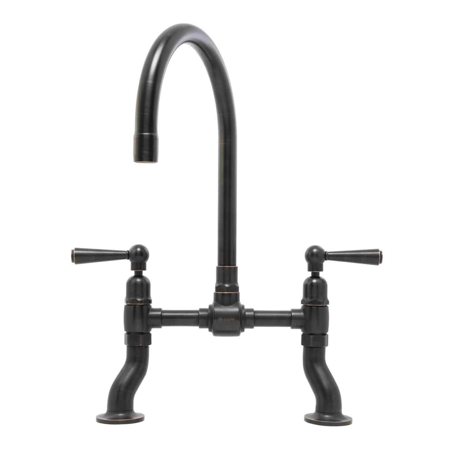 Putney Bridge Traditional Dual Lever Tap Blackened Copper