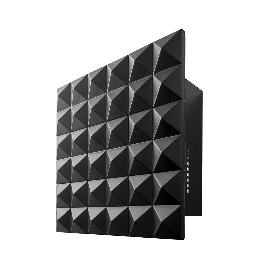 60cm Pyra Black Wall Cooker Hood