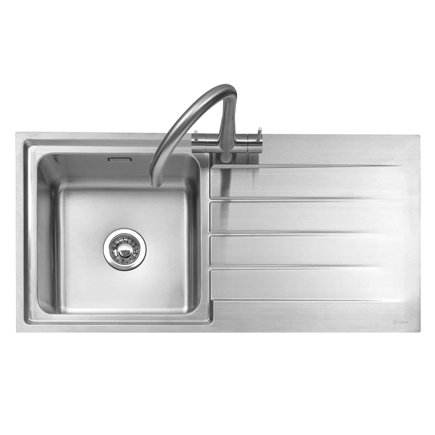 Rello 100 Inset Stainless Steel Sink with Drainer