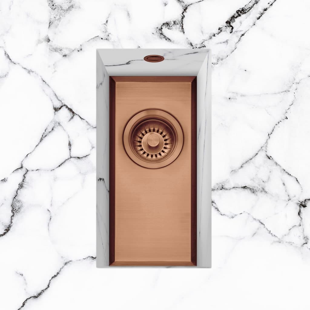 Saso 20 Worktop Sink with 16mm Ledge Copper