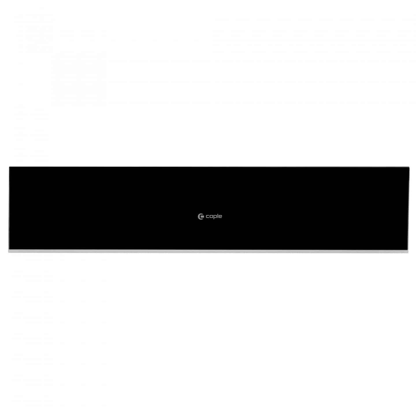 14cm Storage Drawer Black Glass