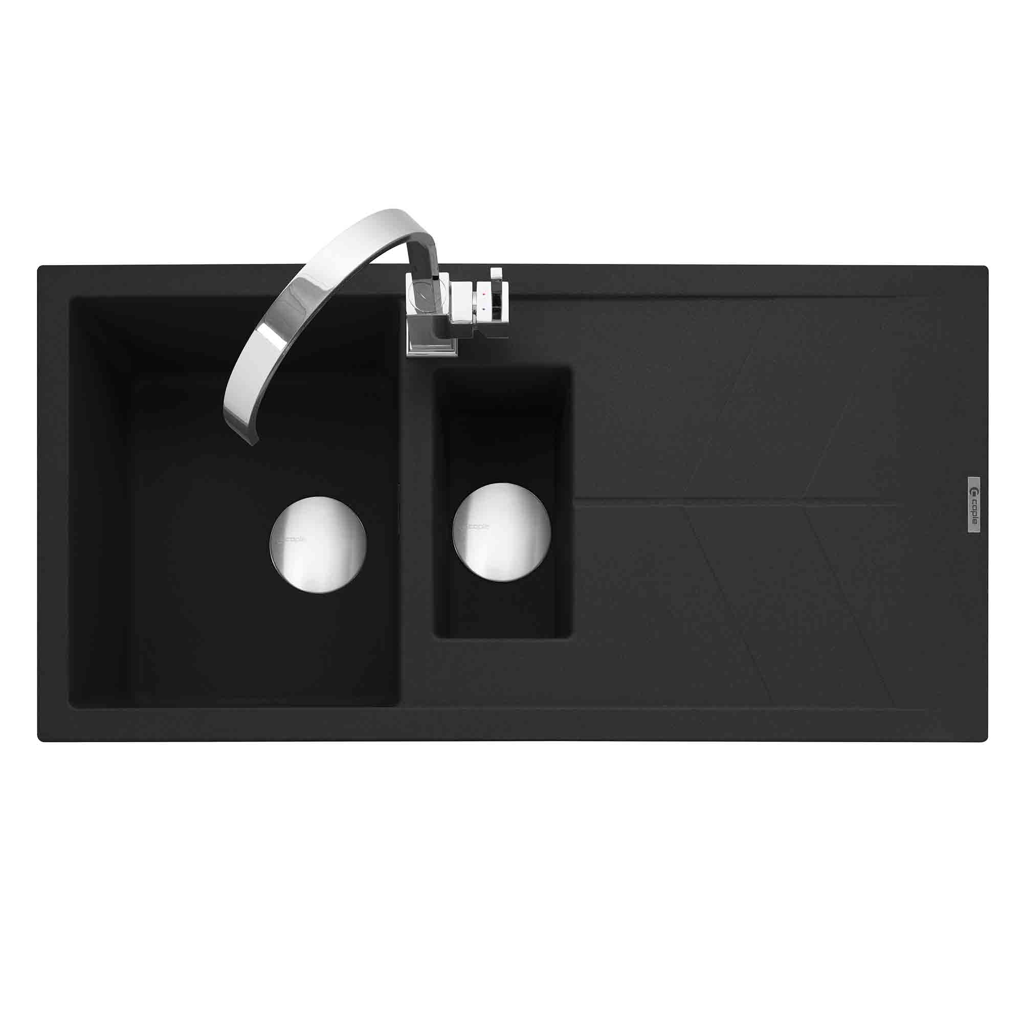 Sotera 150 Inset Granite Sink with Drainer Anthracite