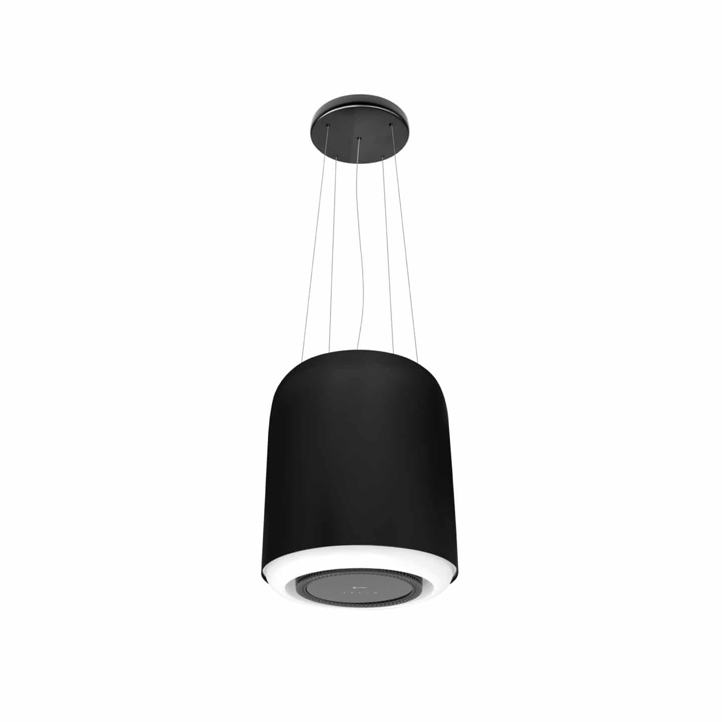 41cm Vela Island Cooker Hood Black