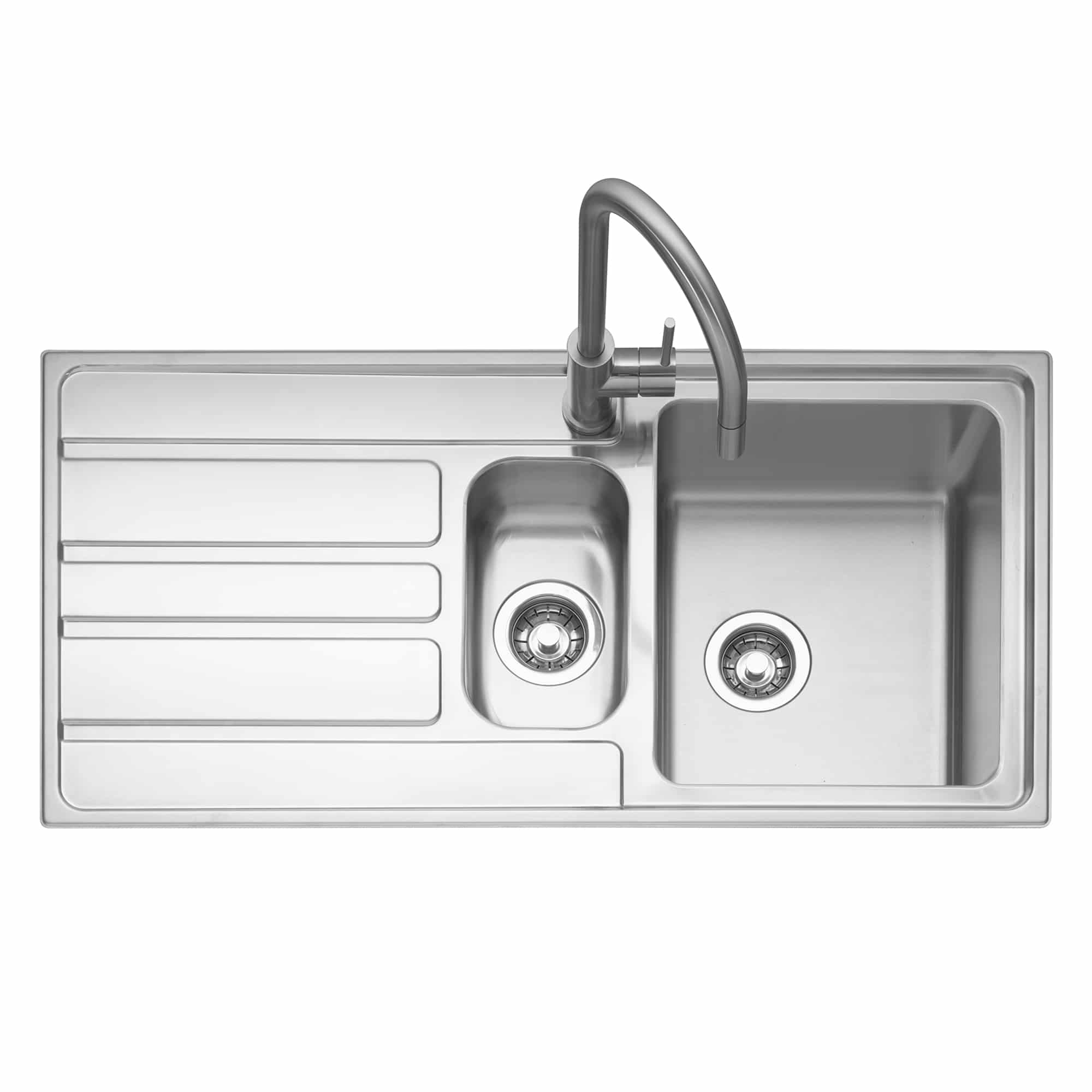 Vertice 150 Inset with Drainer Stainless Steel