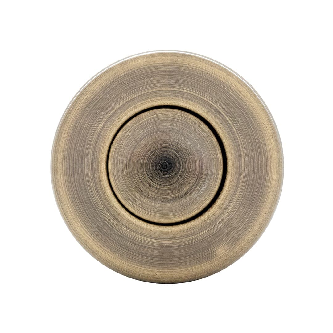 Waste Disposal Button Antique Brass