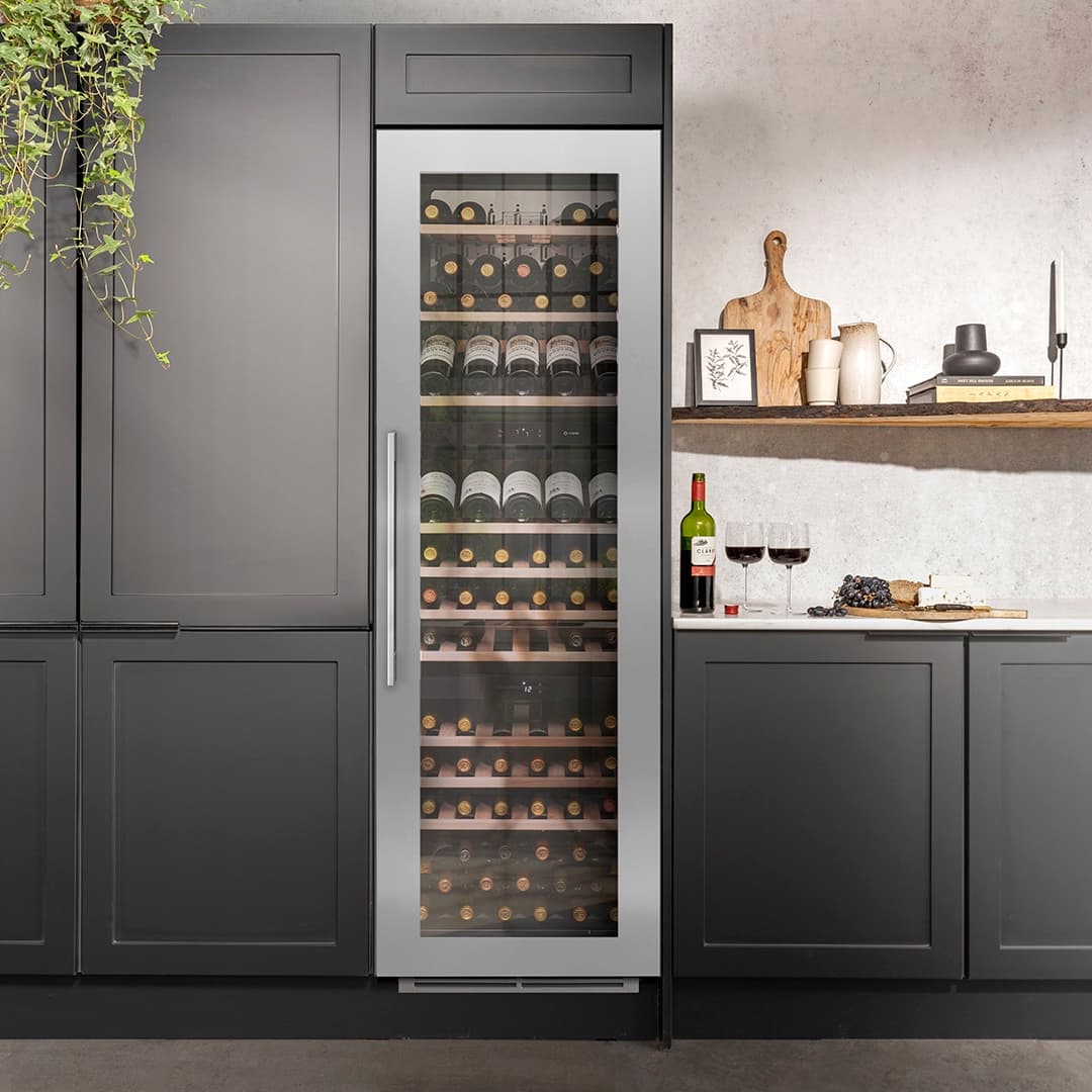 In-Column Triple Zone Wine Cooler Stainless Steel