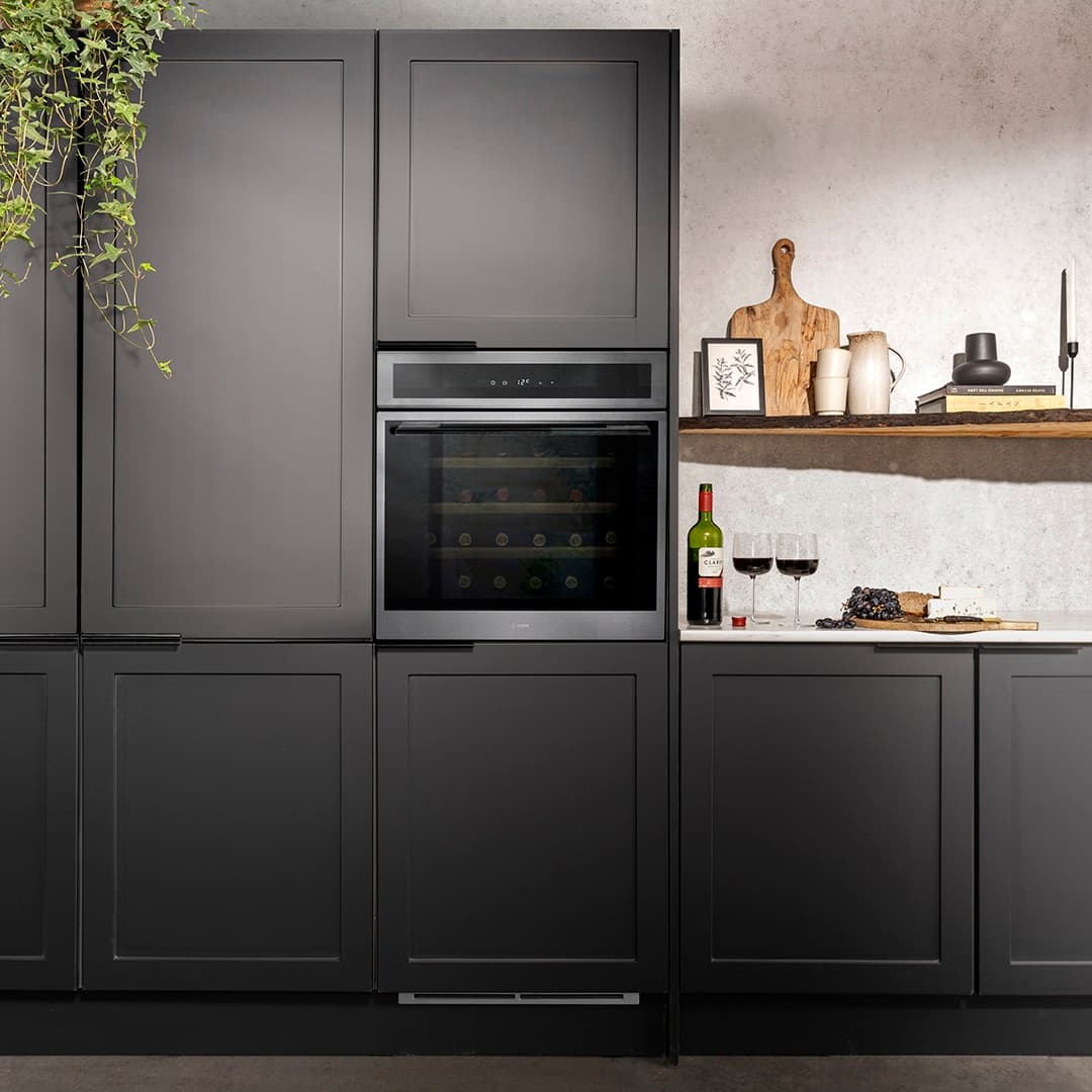 In-Column Single Zone Wine Cooler Gunmetal
