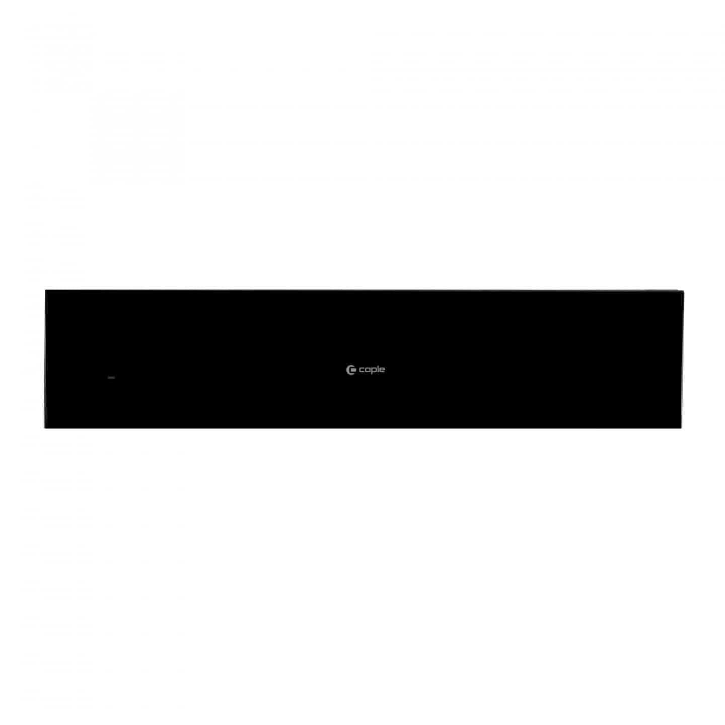 14cm Warming Drawer Black Glass