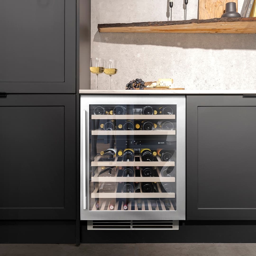 Undercounter Dual Zone Wine Cooler Stainless Steel