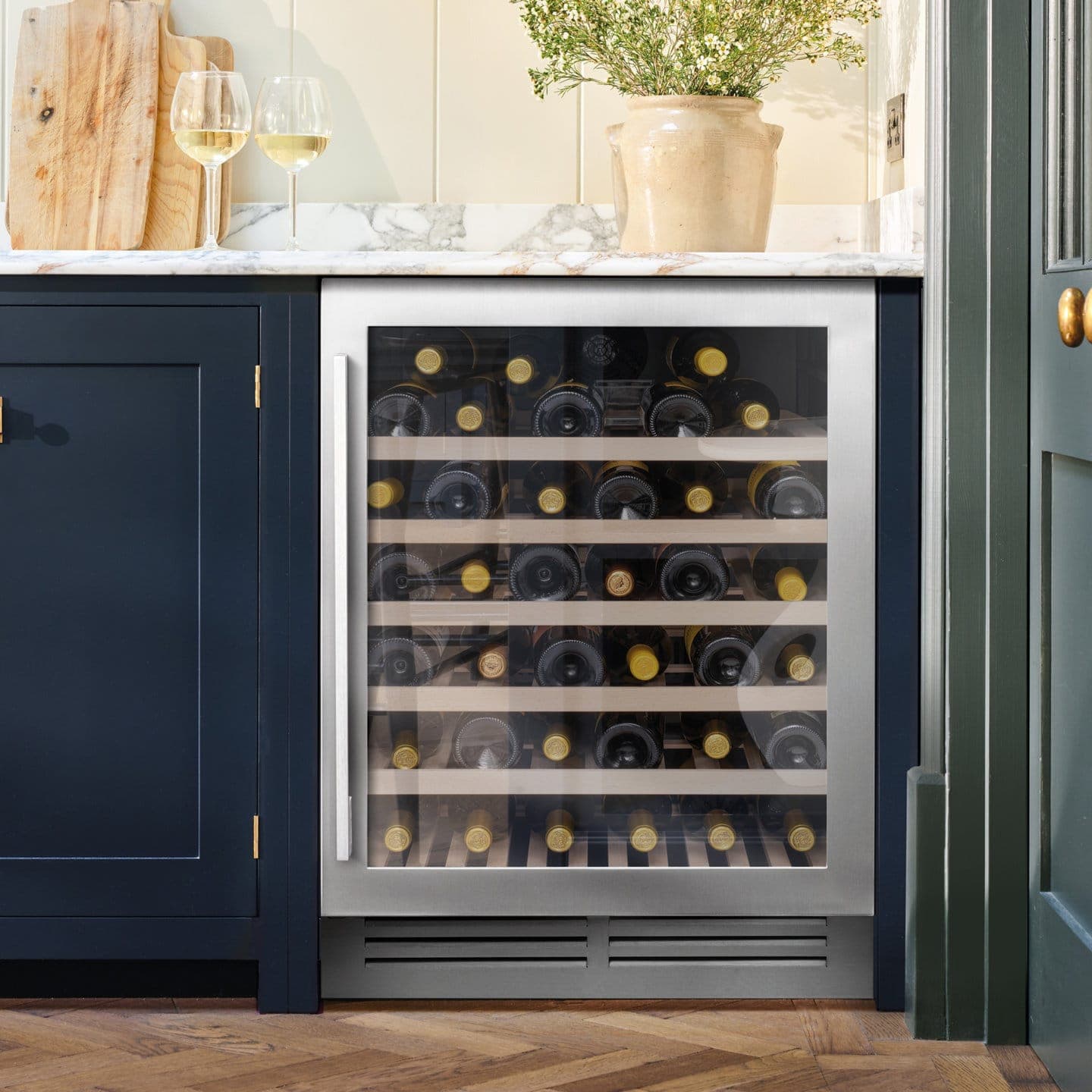 Undercounter Single Zone Wine Cooler Stainless Steel