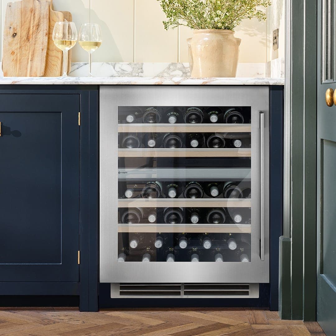Undercounter Dual Zone Wine Cooler Stainless Steel