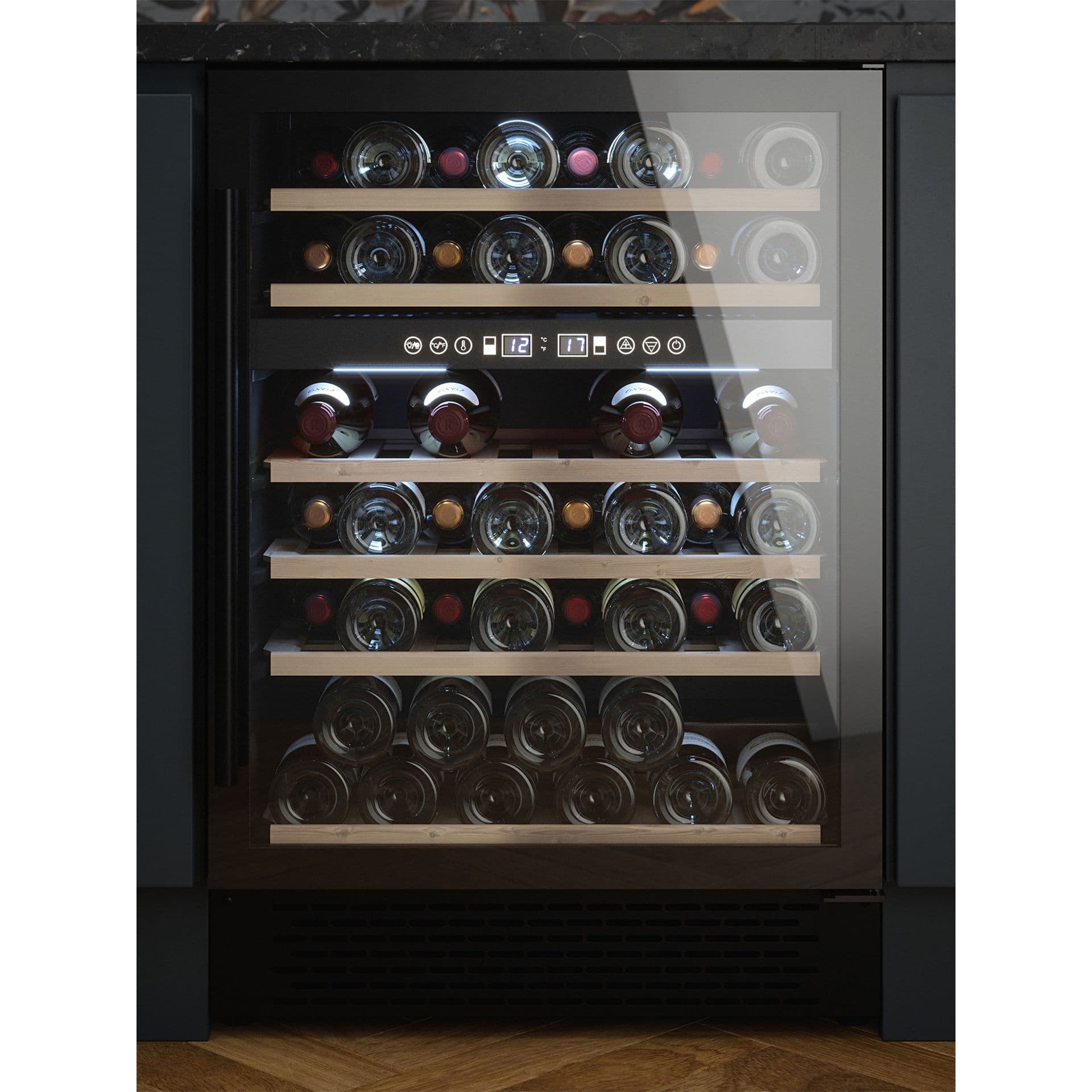 CATA 60cm Dual Zone Wine Cooler Black