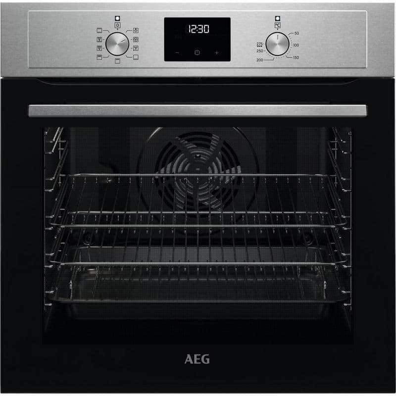 AEG BEX33501EM 59.4cm Built In Electric Single Oven - Stainless Steel
