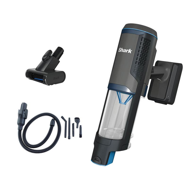 Shark BH102UK PowerBoost Pet Handheld Vacuum - 40 Minutes Run Time - Charcoal with Blue