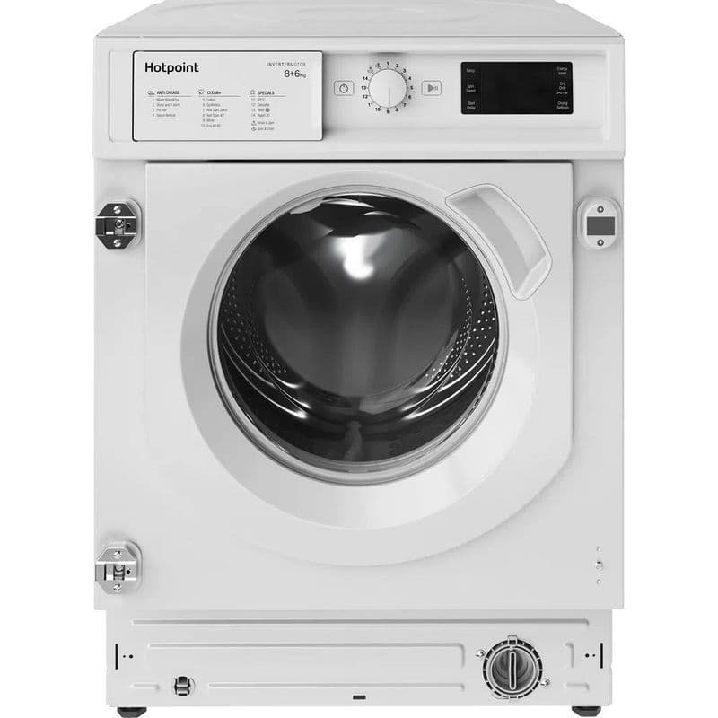 BIWDHG861485 8kg/6kg 1400 Spin Integrated Washer Dryer - White