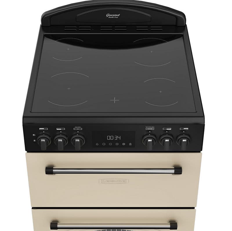 Leisure CLB60ECC 60cm Double Oven Electric Range Cooker - Cream