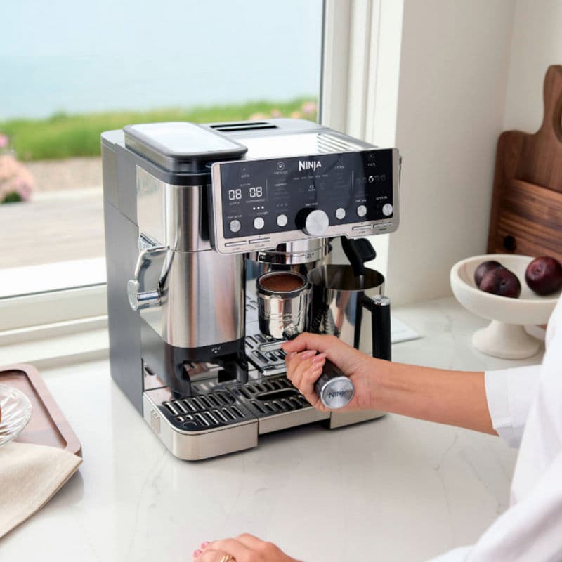 Ninja ES701UK Luxe Cafe Pro Series Espresso Machine - Black/Stainless Steel