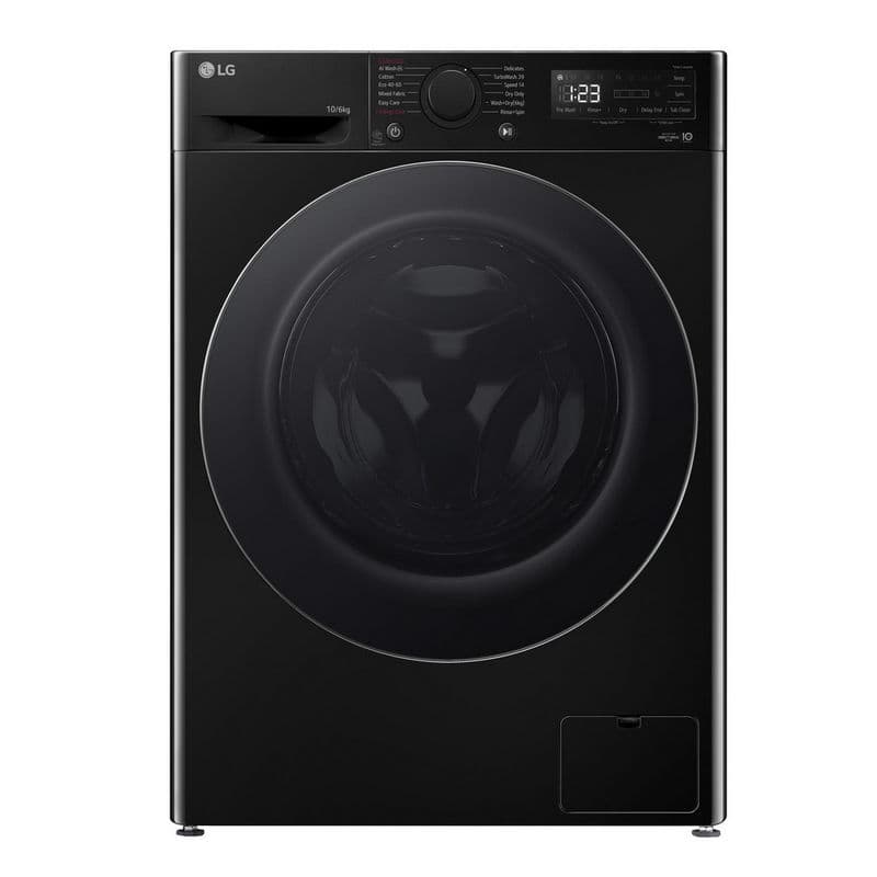 LG FWY706NCTN1 10kg/6kg 1400 Spin Washer Dryer - Onyx Black