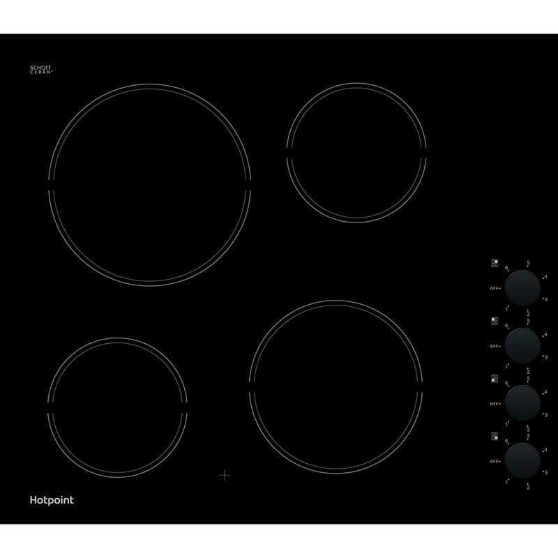 HR620RH 58cm Ceramic Hob - Black