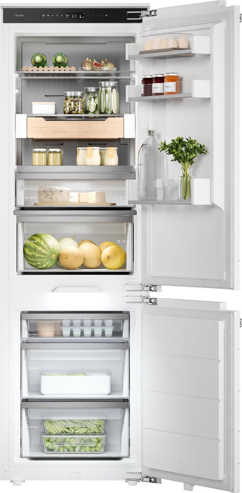 ASKO RBC576DNC1.UK 60/40 Integrated No Frost Fridge Freezer