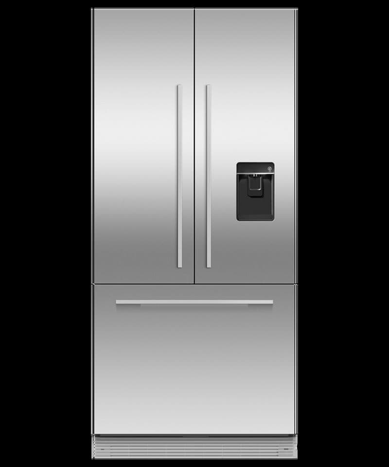Fisher & Paykel RS80AU3 Integrated French Door Fridge Freezer Plumbed With Ice Maker
