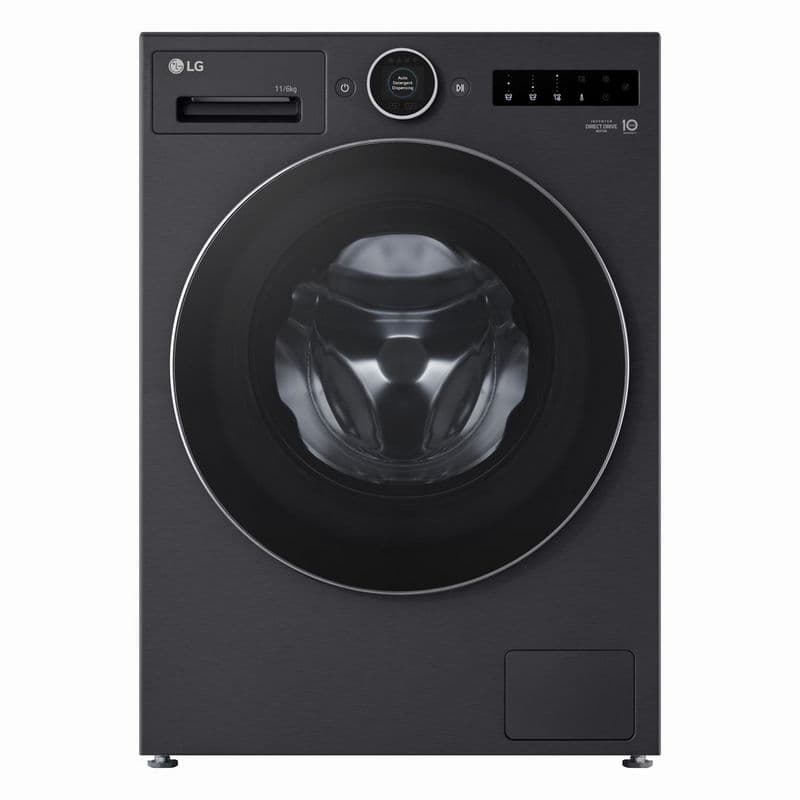 Series 10 AI Direct Drive WHX9516TBC - 11 kg Autodose Heat Pump Washer Dryer - Black