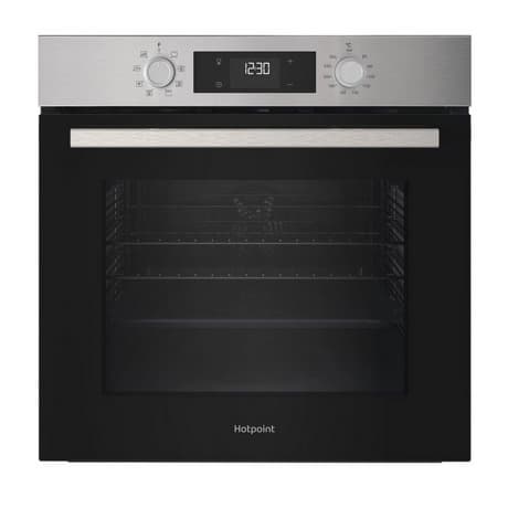 Hotpoint 59.5cm Built In Electric Single Oven - Stainless Steel
