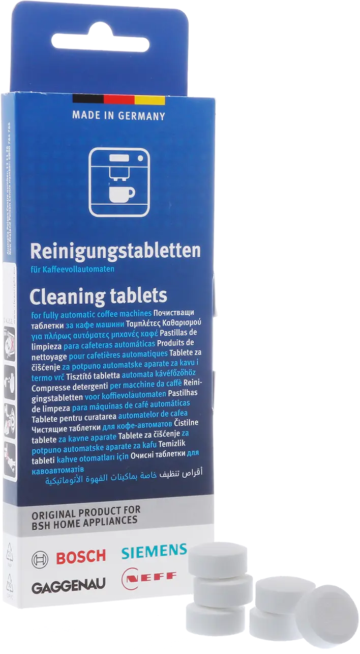 Cleaning tablets for coffee machines