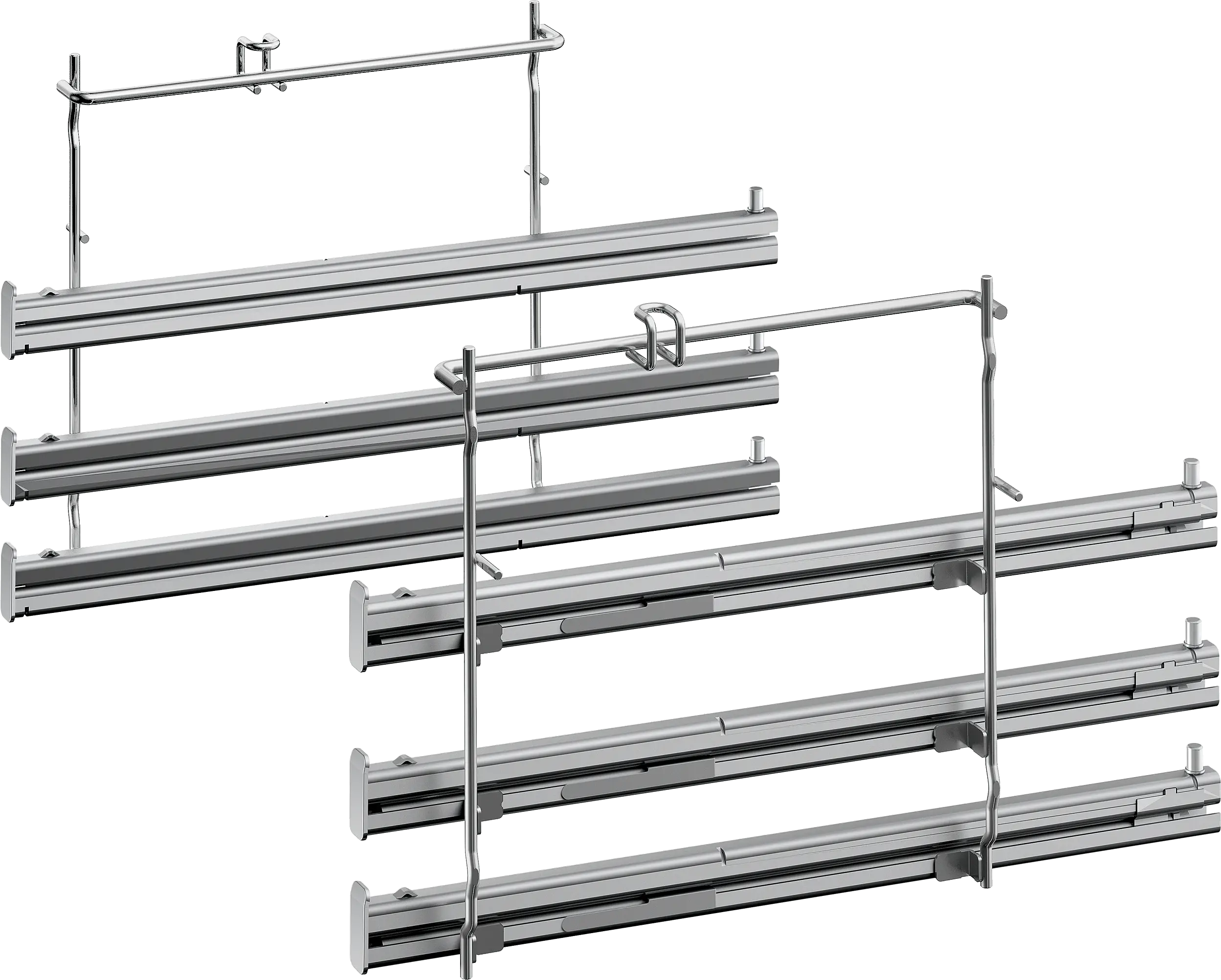 Telescopic Rails (3 Levels)