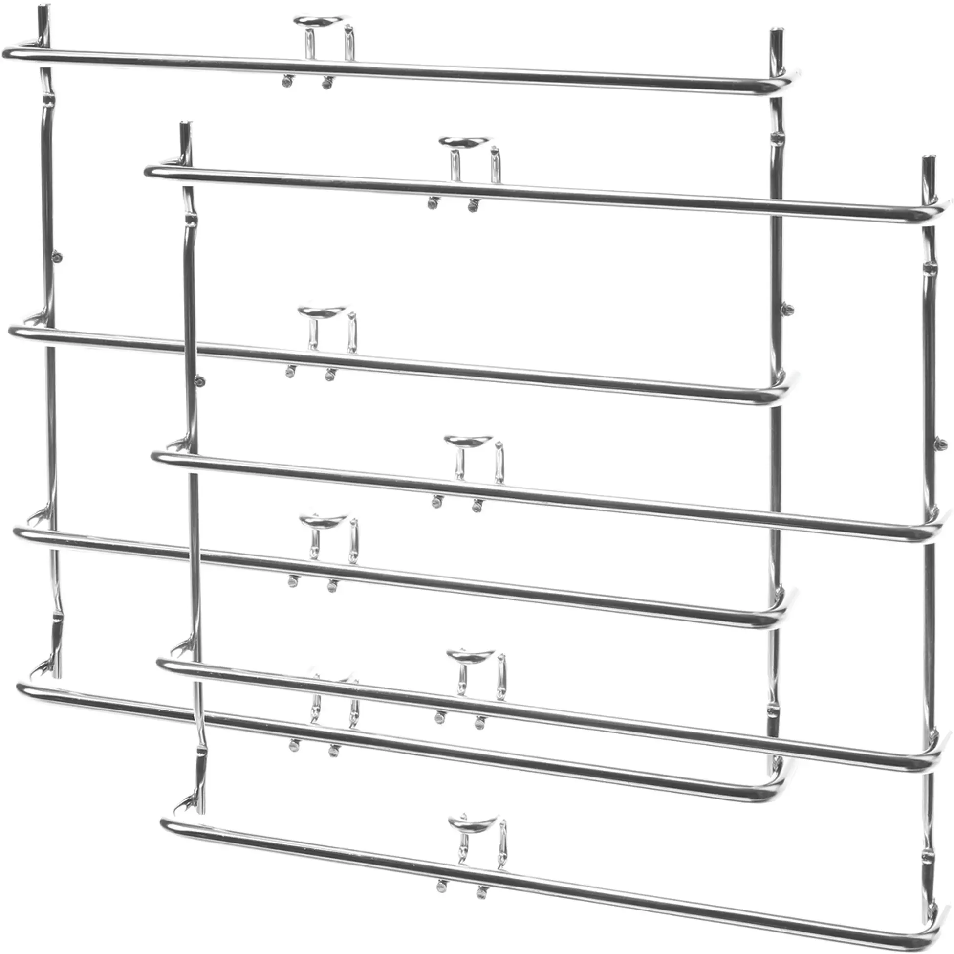 Grid hook in rack, pair, (left and right) 4 levels, chrome plated, Neff