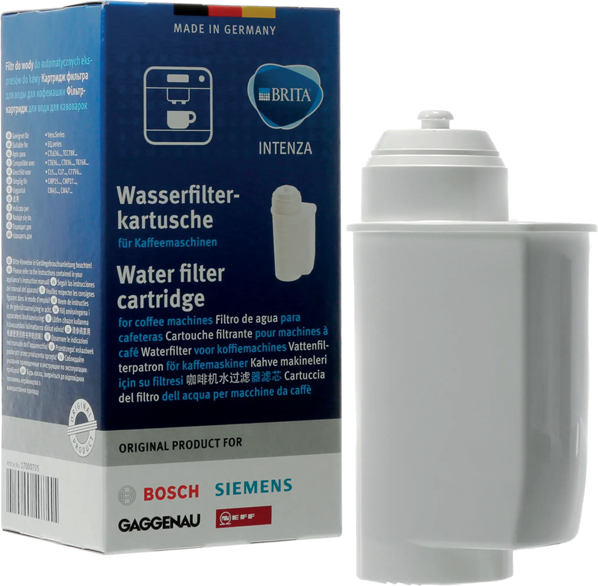 Water filter BRITA Intenza Water Filter for coffee machines Contents: 1x water filter