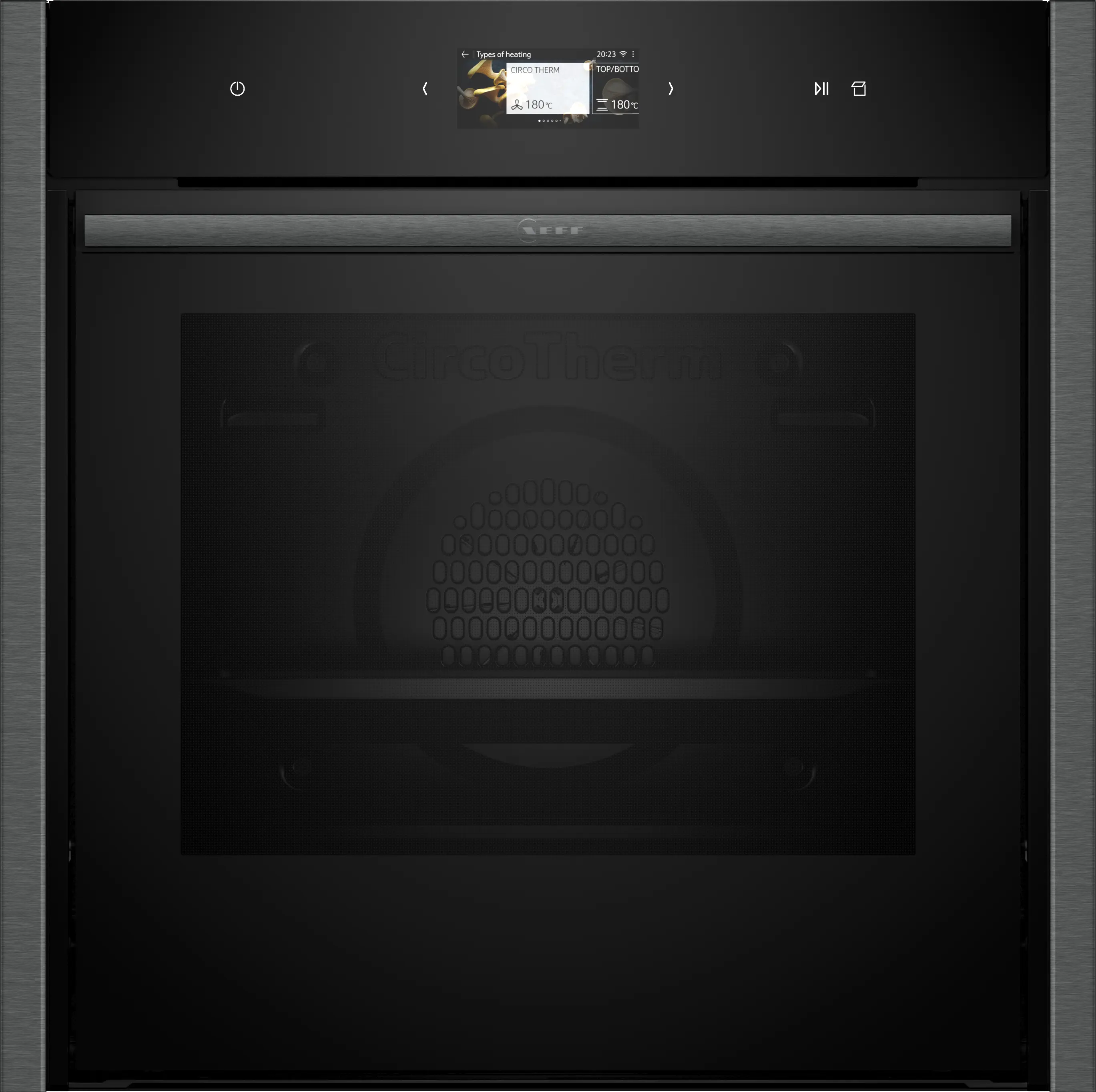 N 90 Built-in oven with added steam function 60 x 60 cm Graphite-Grey