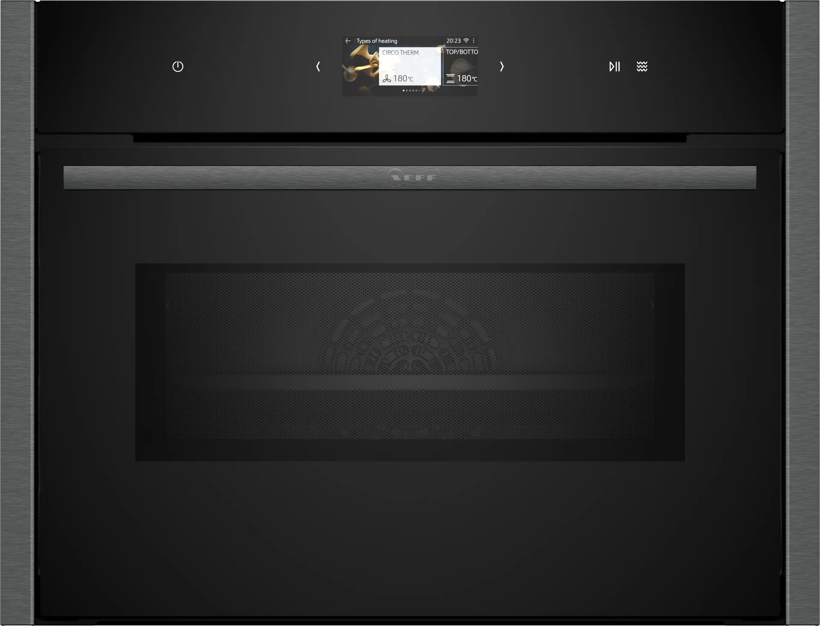 N 90 Built-in compact oven with microwave function 60 x 45 cm Graphite-Grey