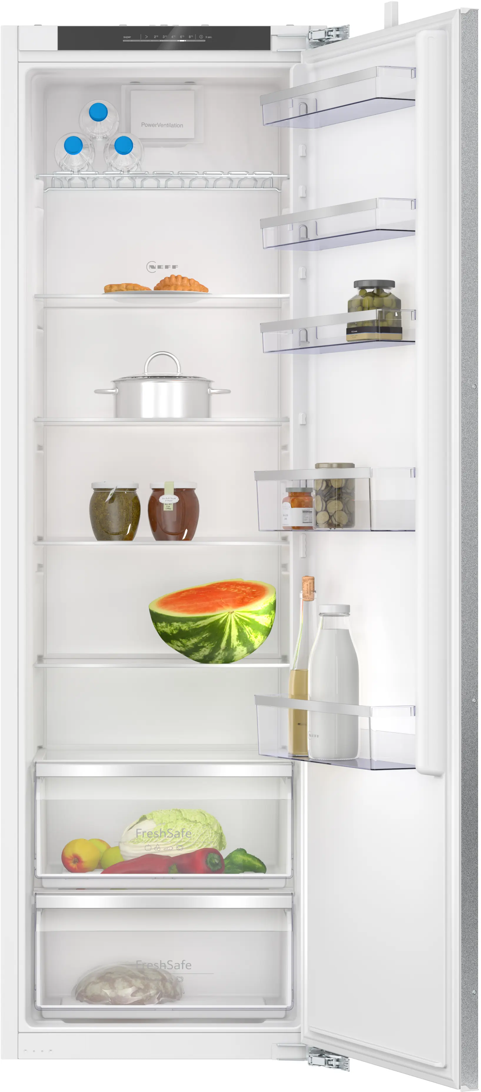 N 50 Built-in fridge 177.2 x 54.1 cm flat hinge