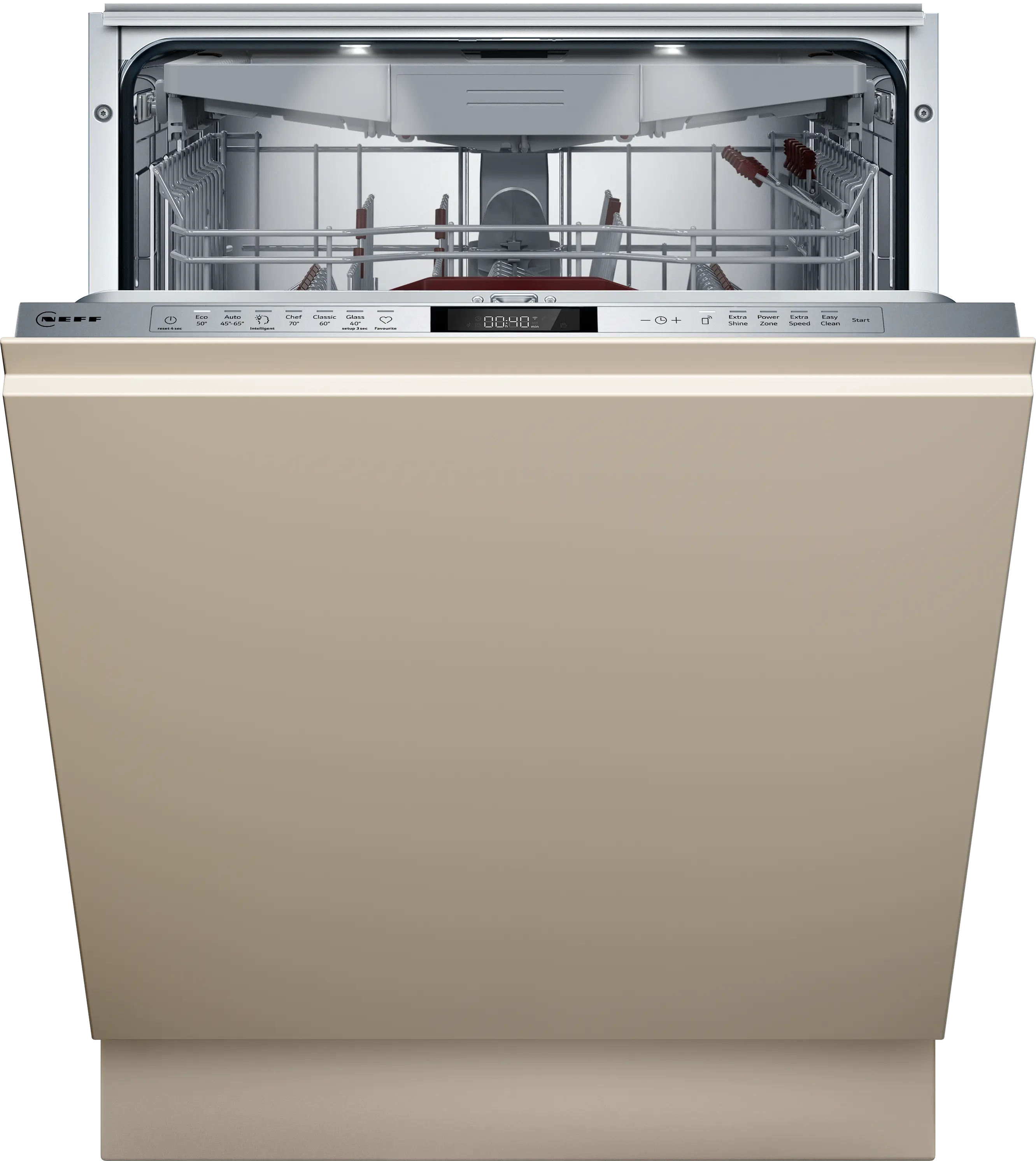 N 70 Fully-integrated dishwasher 60 cm Variable hinge