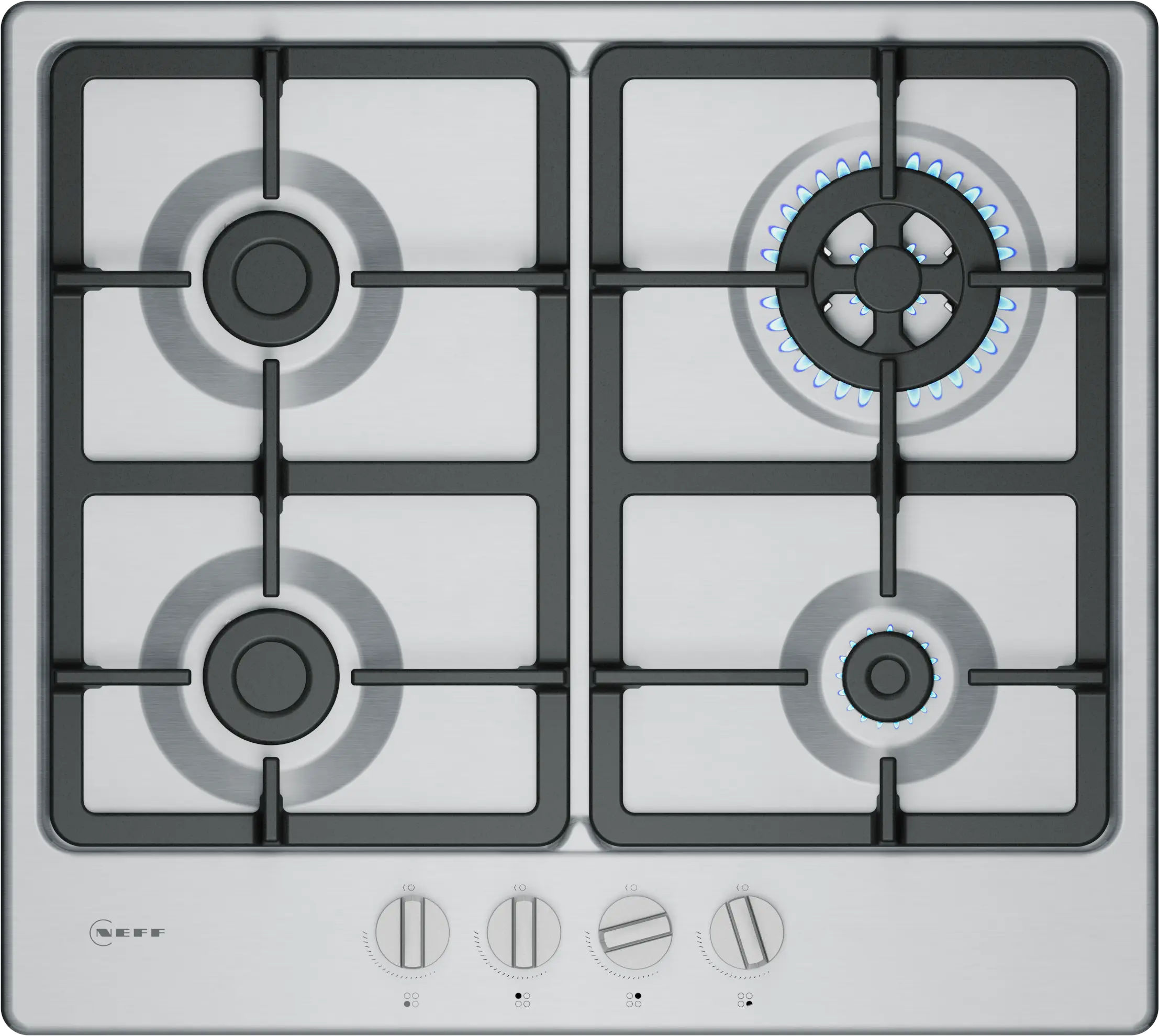 N 50 Gas hob 60 cm Stainless steel